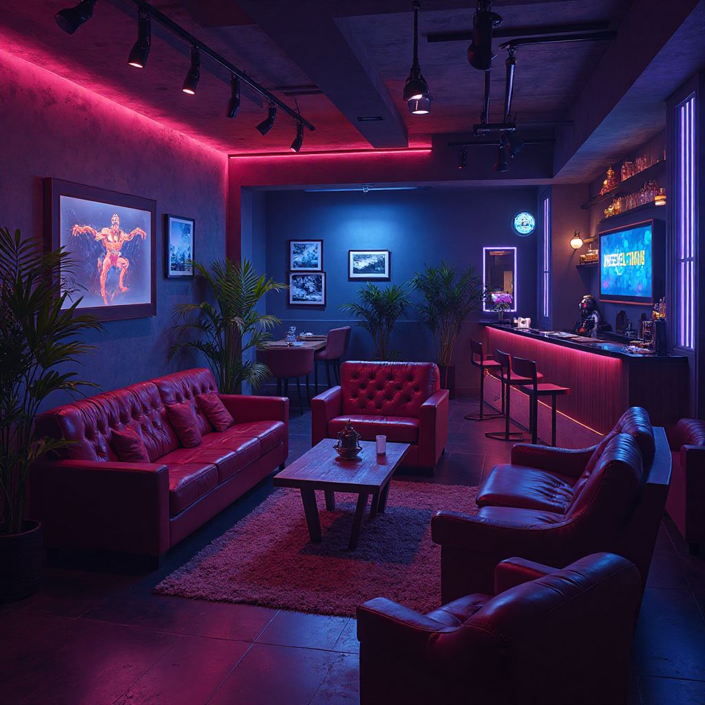 Lounge area met comfortabele zitplaatsen