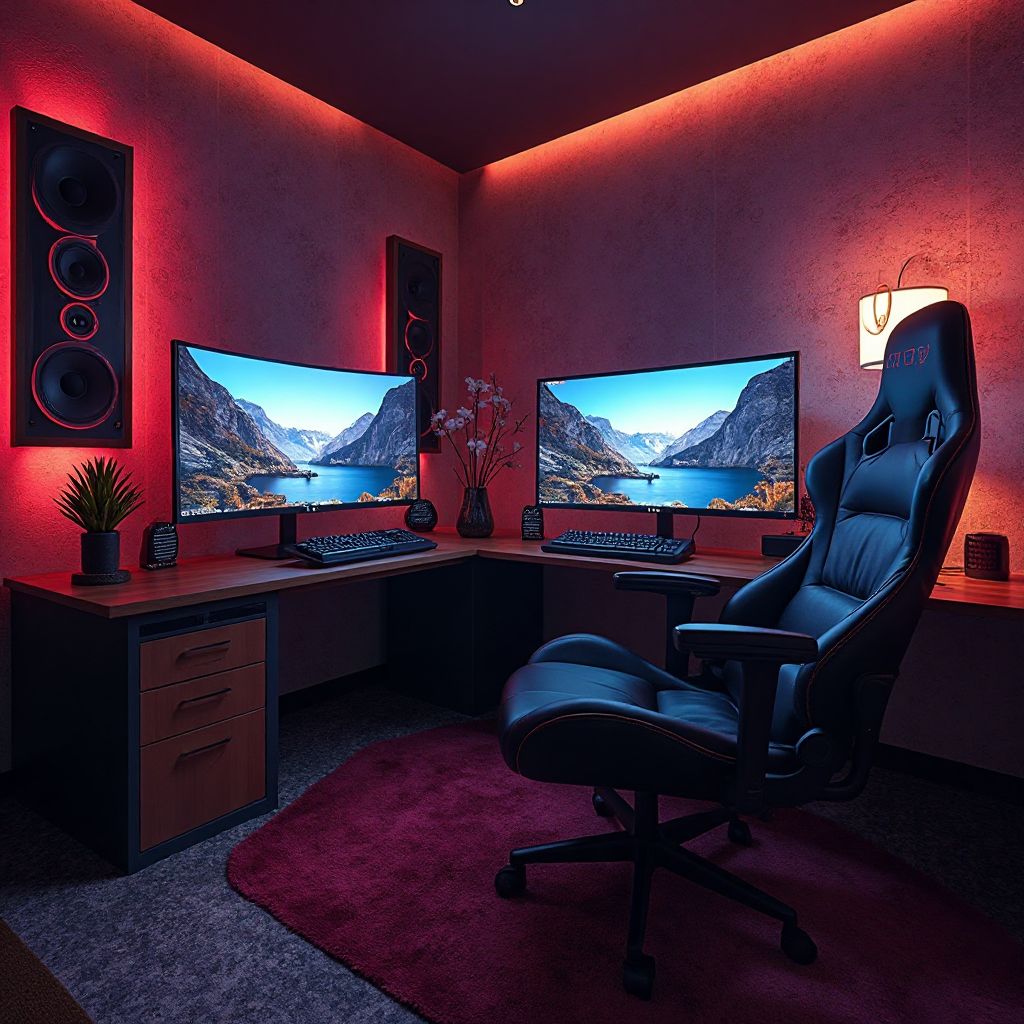 VIP gaming kamer met luxe setup